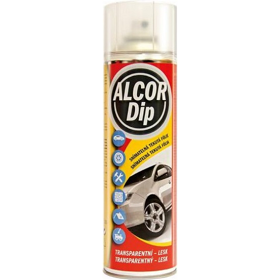Alcor Dip abnehmbare Flüssigfolie Transparent - Glanz 500 ml Spray