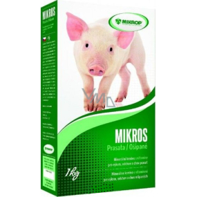 Mikros Pig Ergänzungsmineralfutter mit Vitaminen für Mast-, Zucht- und Zuchtschweine 1 kg