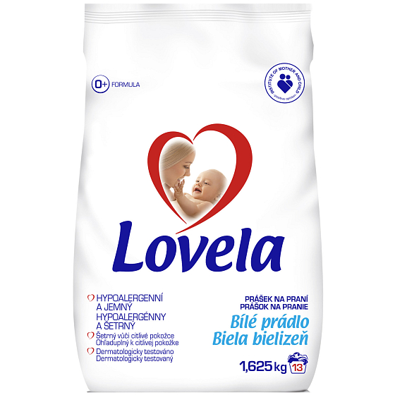 Lovela White Leinen Hypoallergenes Waschpulver 13 Dosen 1,625 kg