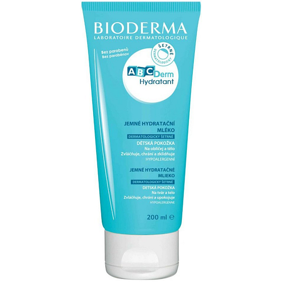 Bioderma ABCDerm Hydratant sanfte feuchtigkeitsspendende Körperlotion für Kinder 200 ml