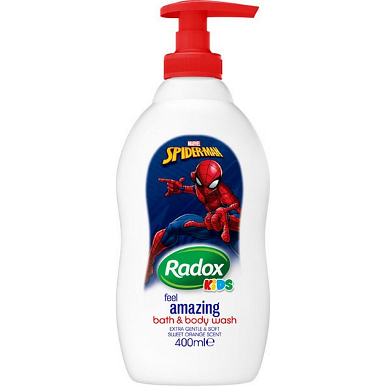Radox Kids Spiderman Duschgel und Schaum für Kinder Spender 400 ml