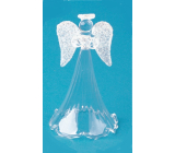 Glas Engel mit einem transparenten Rock stehend 11 cm