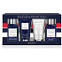Baylis & Harding Men Limetten- und Minzflüssigkeitsseife für Körper und Haar 100 ml + Reinigungsgel für Gesicht 100 ml + Aftershave 50 ml + Duschgel 50 ml kosmetisches Geschenkset für Männer