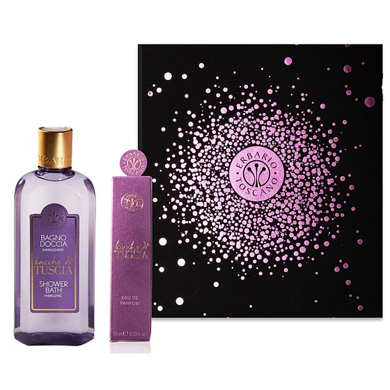 Erbario Toscano Geschenke aus der Toskana Duschgel 125 ml + parfümiertes Wasser für Frauen 10 ml, Luxuskosmetikset