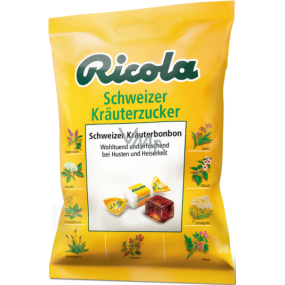 Ricola Schweizer Krauterzucker - Schweizer zuckerfreie Kräutersüßigkeiten mit Vitamin C aus 13 Kräutern, mit Husten, Erkältung und Heiserkeit 75 g