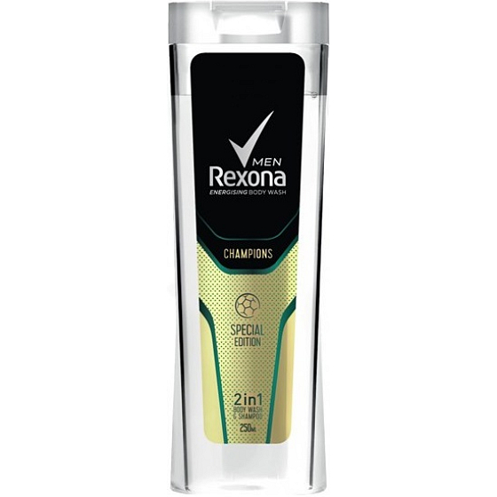 Rexona Men Champions 2 in 1 Duschgel und Haarshampoo 250 ml