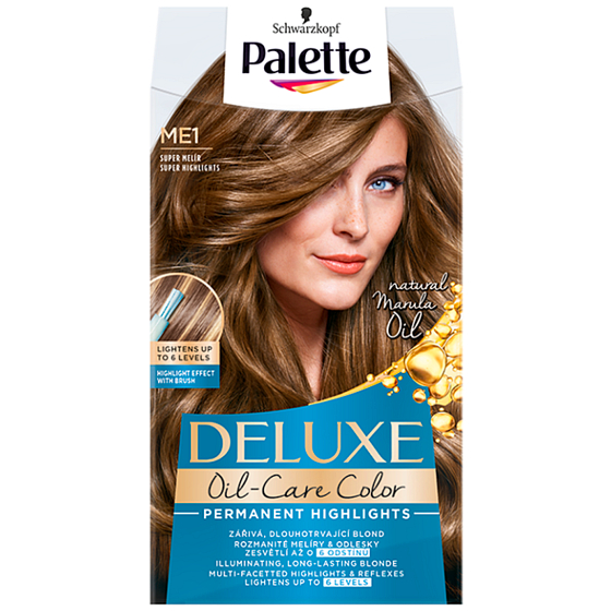 Schwarzkopf Palette Deluxe Intensive Ölpflege Farbe Haarfarbe ME1 Super Highlights
