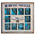 Albi Set mit 10 blauen Metallpuzzles ab 7 Jahren