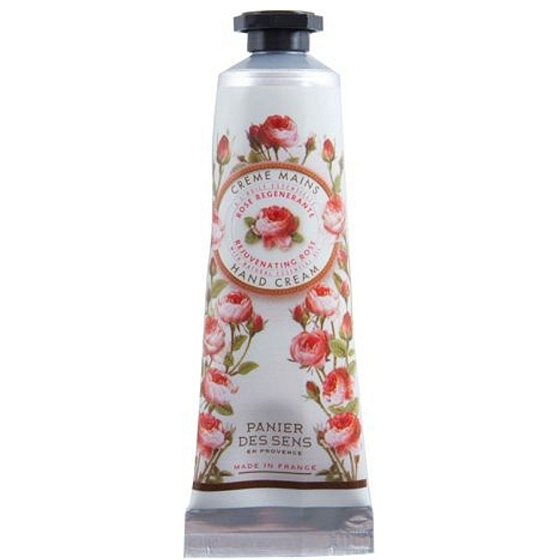 Panier des Sens Rose Luxus regenerierende, beruhigende Handcreme 30 ml