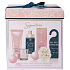 Sunkissed Blocbuster Signature Badesalz 100 g + Körperlotion 200 ml + Badekugel 2 x 60 g + Türanhänger + Körperwaschschwamm + Duftkerze, Kosmetikset für Frauen