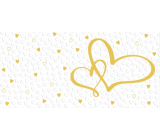 Albi Grußkarte - Geldumschlag, Goldenes Herz 18,8 x 8,8 cm