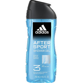 Adidas After Sport 3in1 Duschgel für Körper, Haare und Gesicht für Männer 250 ml