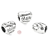 Sterling Silber 925 Herz Mama - Symbol der Mutterschaft und Familie Liebe, Perle für Armband Familie