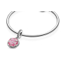 Sterling Silber 925 Geburtstagstorte Rosa, Geburtstag Armband Anhänger