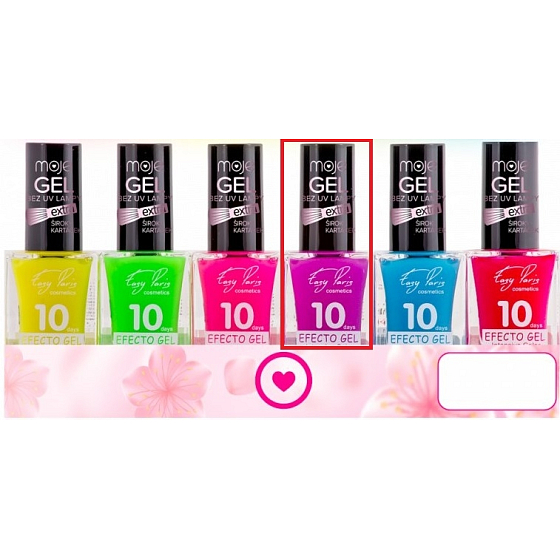 My Easy Paris 10Days Efecto Gel Fluoreszierender Gel-Nagellack 004 Lila 15 ml