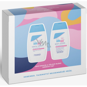 SebaMed Baby Extra Gentle Wash 200 ml + Body Lotion 200 ml, Kosmetikset für Kinder