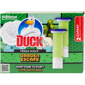 Duck Fresh Discs Garden Escape Ersatznachfüllung für WC-Reiniger 2 x 36 ml