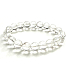 Azeztulit Kristall Armband elastischer Naturstein, Perle 10 - 10,8 mm / 16 - 17 cm, Hochfrequenz Energie