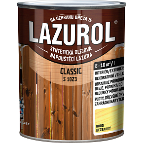 Lazurol Classic S1023 dünnschichtige Holzlasur mit Ölanteil, 0000 farblos, 750 ml