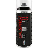 BALSPREJ Oberflächenuniversalfarbe in Sprühdose, RAL 9005 schwarzer Glanz, 400 ml