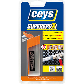 Ceys Super Epoxi Metall epoxidische Spachtelmasse für Metall, 47 g
