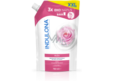 Indulona tekuté mýdlo Růže náhradní náplň, 750 ml