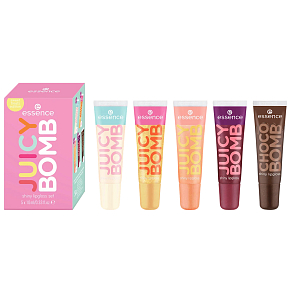Essence Juicy Bomb set Lipgloss Sweet Treats 04, 5 x 10 ml