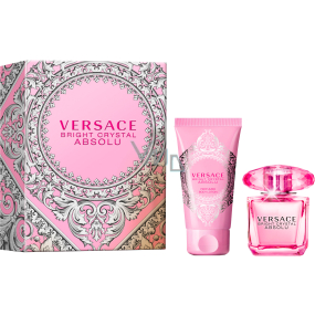 Versace Bright Crystal Absolu parfümiertes Wasser 30 ml + Körperlotion 50 ml, Geschenkset