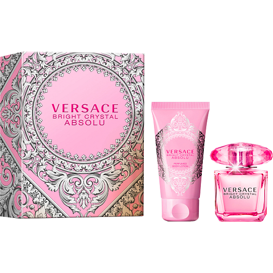 Versace Bright Crystal Absolu parfümiertes Wasser 30 ml + Körperlotion 50 ml, Geschenkset