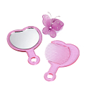 Mattel Barbie Pink EdT 75 ml Eau de Toilette, Spiegel, Kamm, Kosmetikset für Kinder