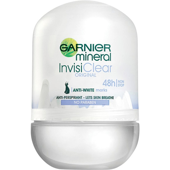 Garnier Mineral InvisiClear Original 48h Antitranspirant Roll-On für Frauen 50 ml
