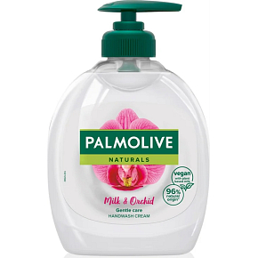 Palmolive Naturals Milk & Orchid flüssige Seife mit Spender 300 ml