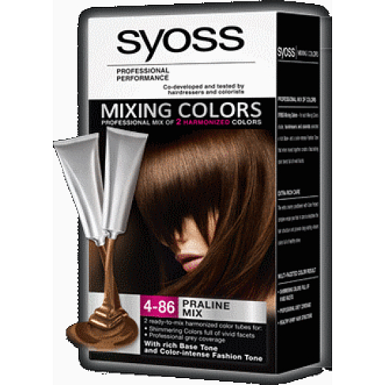 Syoss Mixing Colors lang anhaltende Haarfarbe 4-86 Praline Mix