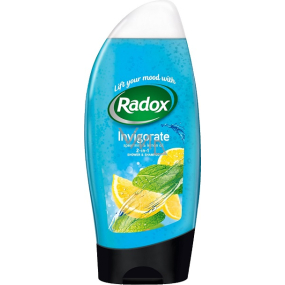 Radox Invigorate Mint- und Zitrusöl 2 in 1 Duschgel und Shampoo 250 ml
