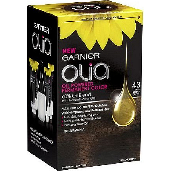 Garnier Olia Ammonia Free Haarfarbe 4.3 Golden Dark Brown