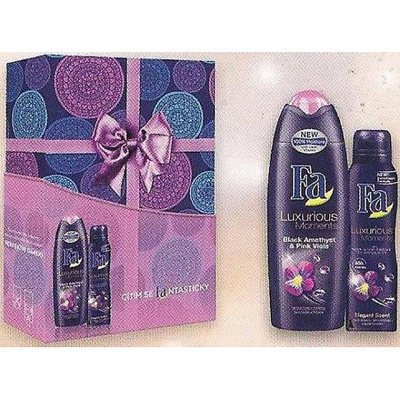Fa Luxurious Moments Duschgel 250 ml + Fa Luxurious Moments Deodorant Spray für Frauen 150 ml, Kosmetikset