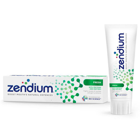 Zendium BioFresh Zahnpasta mit Fluor bringt bis zu 12 Stunden frischeren Atem, bekämpft Mundgeruch 75 ml