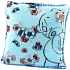 Ich zu dir Fleece Kissen blau 33 x 33 x 9 cm