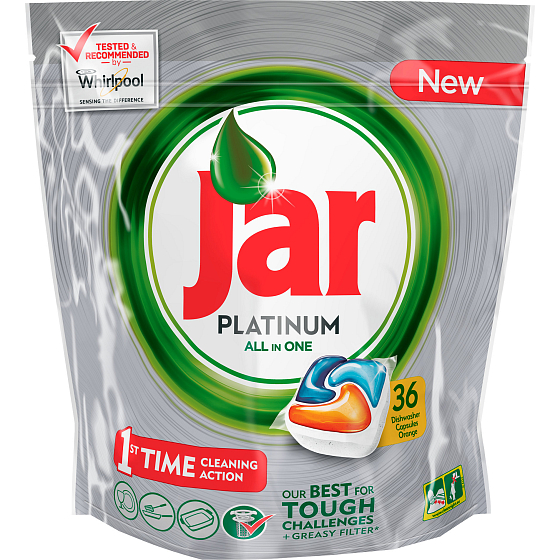 Jar Platinum All in One Orange Geschirrspüler Kapseln 36 Stück