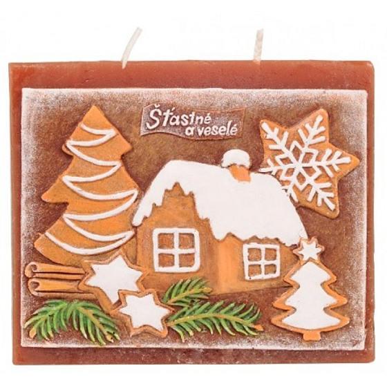 Kerzen Weihnachts-Lebkuchen-Duftkerze 130 x 100 mm