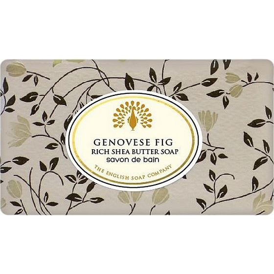 English Soap Genua Feigen natürliche parfümierte Seife mit Sheabutter 190 g