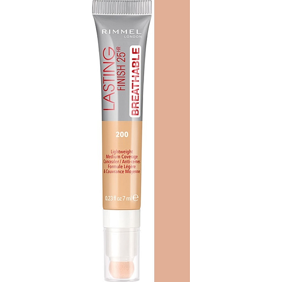 Rimmel London Permanent Finish Concealer Concealer 200 Weichbeige 7 ml