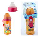 Rotho Babydesign Cool Friends 10+ Monate auslaufsichere Flasche Kunststoff Girl - Silikon-Trinkaufsatz 360 ml