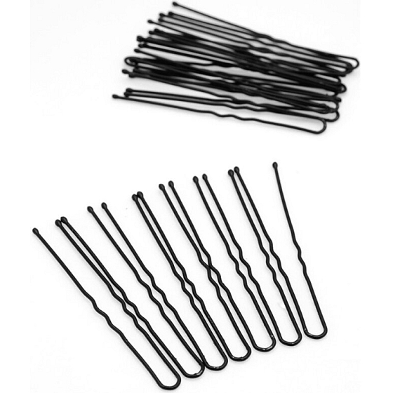 Plastic Nova Haarklammer schwarz 6,5 cm 20 Stück