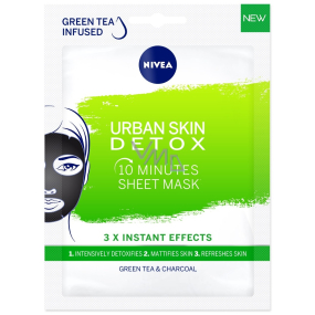 Nivea Urban Skin Detox 10 Minuten Detox Textilmaske für alle Hauttypen 1 Stück