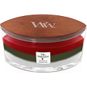 WoodWick Trilogy Wintergirlande - Duftkerze mit Wintergirlande, breitem Holzdocht und Bootsdeckel 453 g