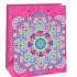 Ditipo Geschenk Papiertüte 18 x 23 x 10 cm rosa Mandala