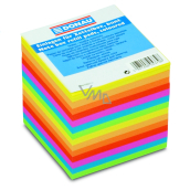 Donau Notizzettel, geklebt, Mix aus Neonfarben 90 x 90 mm