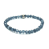 Saphir-Facettenarmband elastischer Naturstein, Kugel 4 mm / 16 - 17 cm, Stein der Weisheit, Wahrheit und Intuition