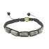 Labradorit-Armband Naturstein, handgestrickt, größenverstellbar, Steintransformation